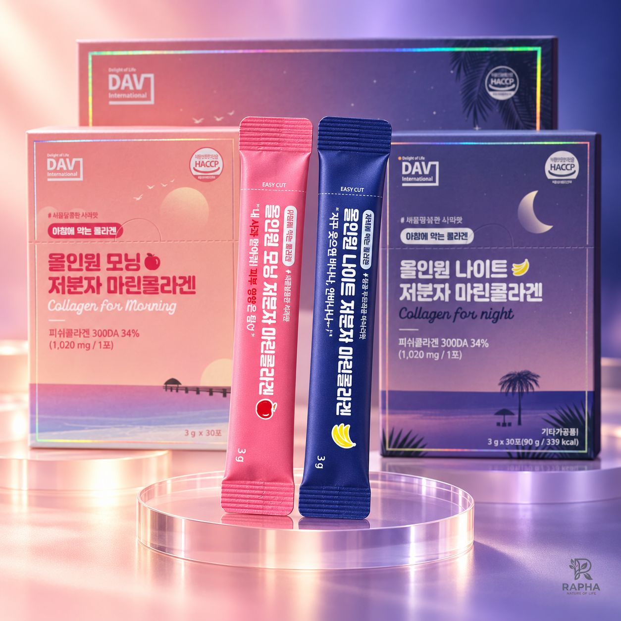 ALL IN ONE DAILY LOW-MOLECULAR MARINE COLLAGEN – COLLAGEN SÁNG & TỐI